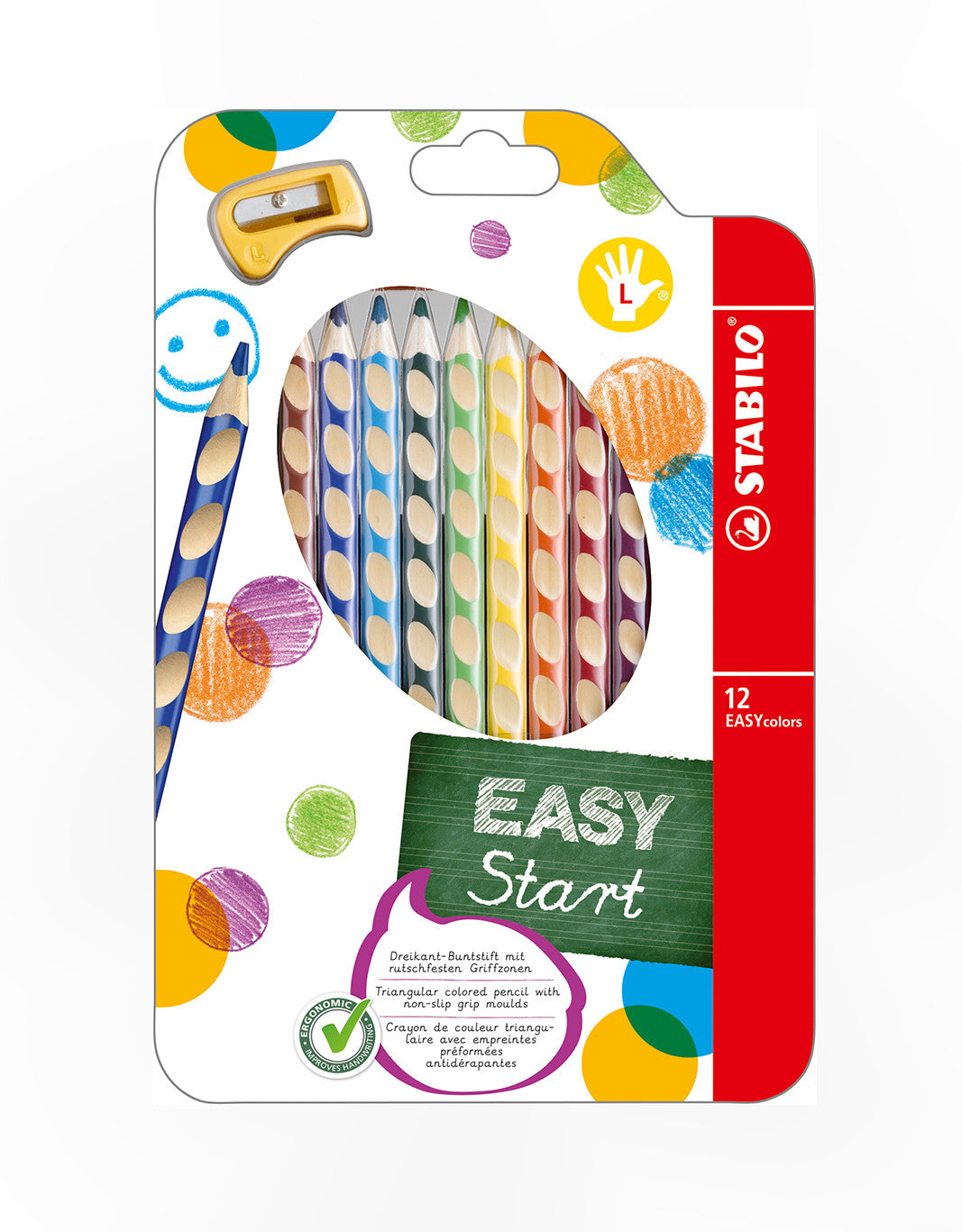 STABILO EASYcolors Lefthand Ergonomic Coloured Pencils Box