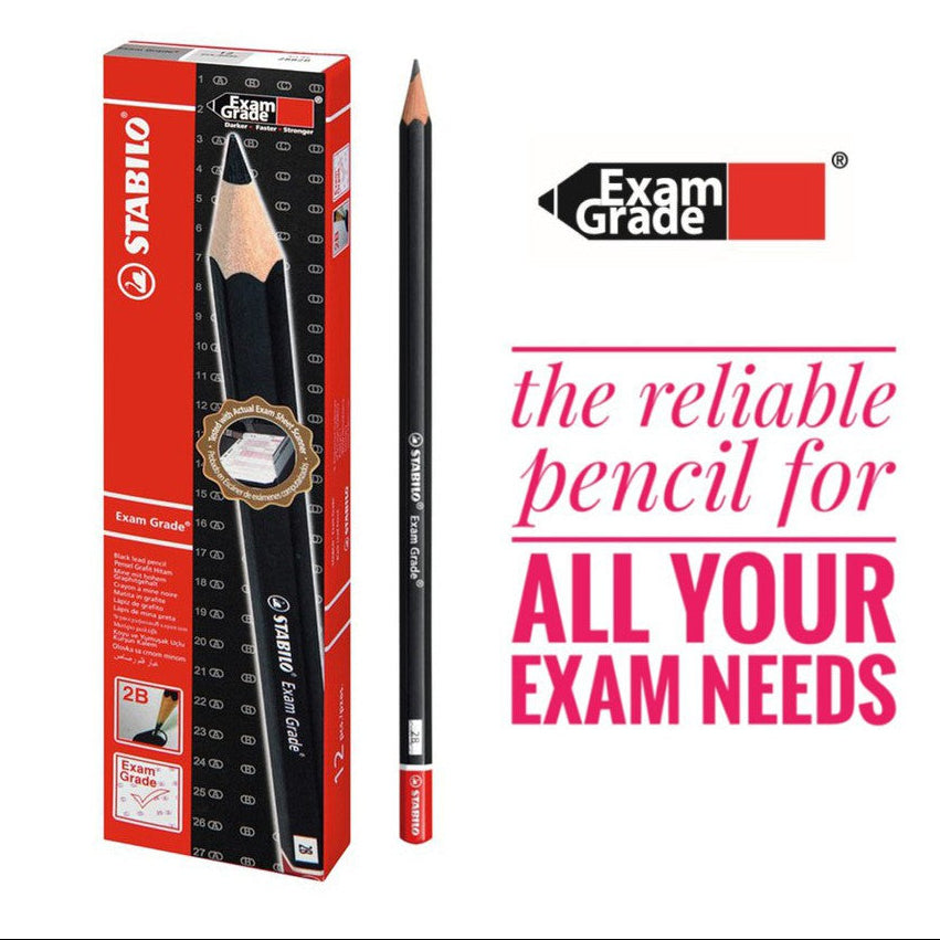 STABILO Exam Grade Blacklead 2B Pencils - Box of 12