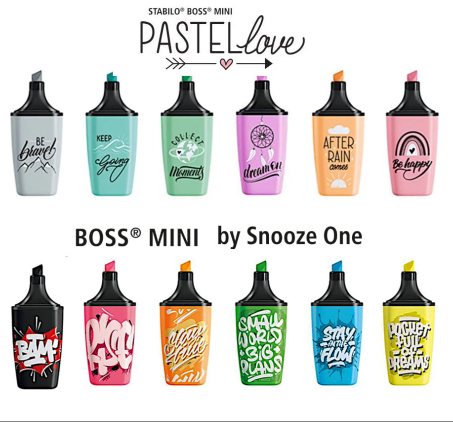 STABILO BOSS MINI Value Pack (Pastellove Edition 2.0 + Snooze OnePack)