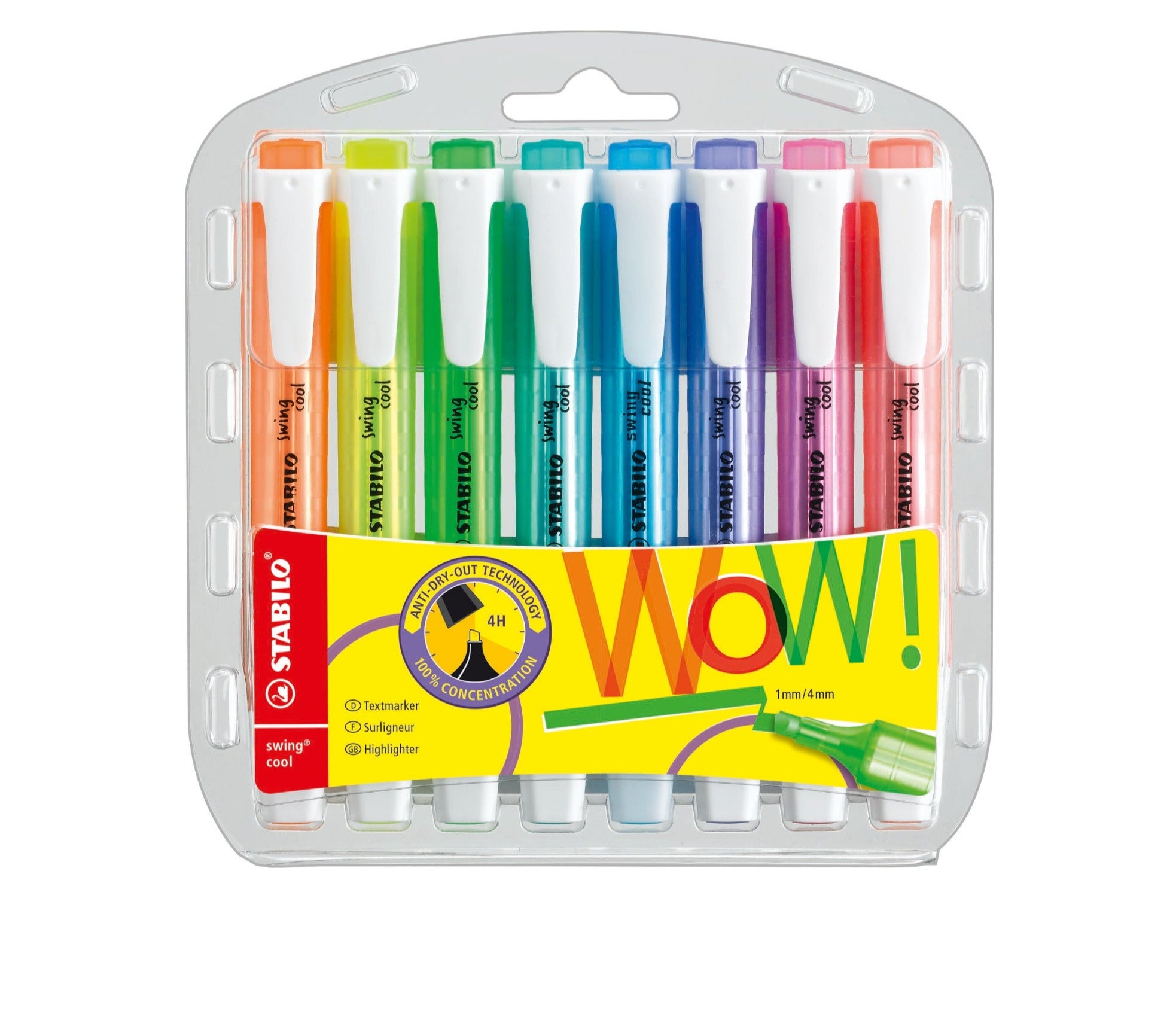 STABILO Swing Cool Highlighter - Set of 8 - Schwan-STABILO -Most colourful Stationery Shop