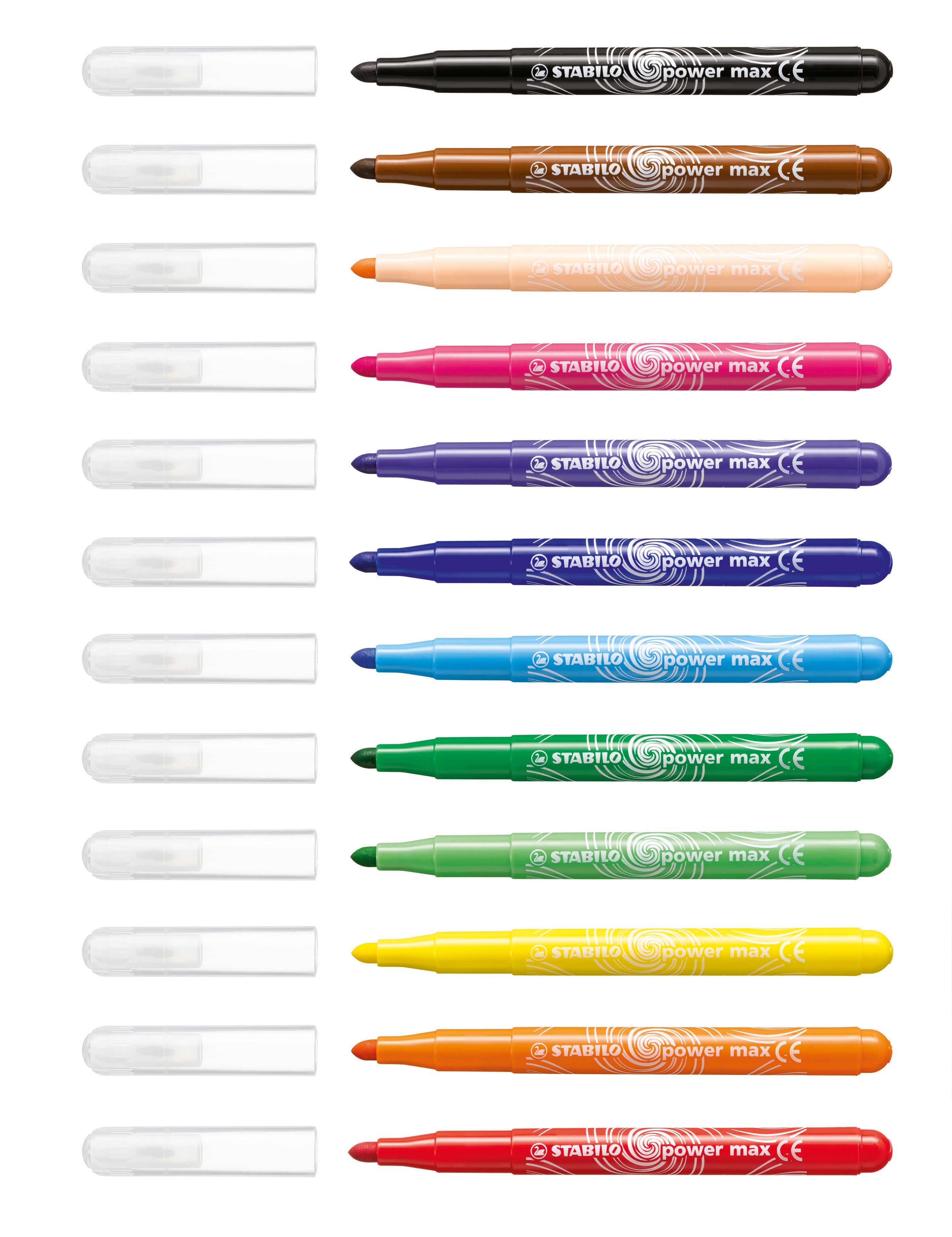 STABILO Power Max Extra-Thick Fibre-Tip Pen - Set of 12/18 colours Thumbnail