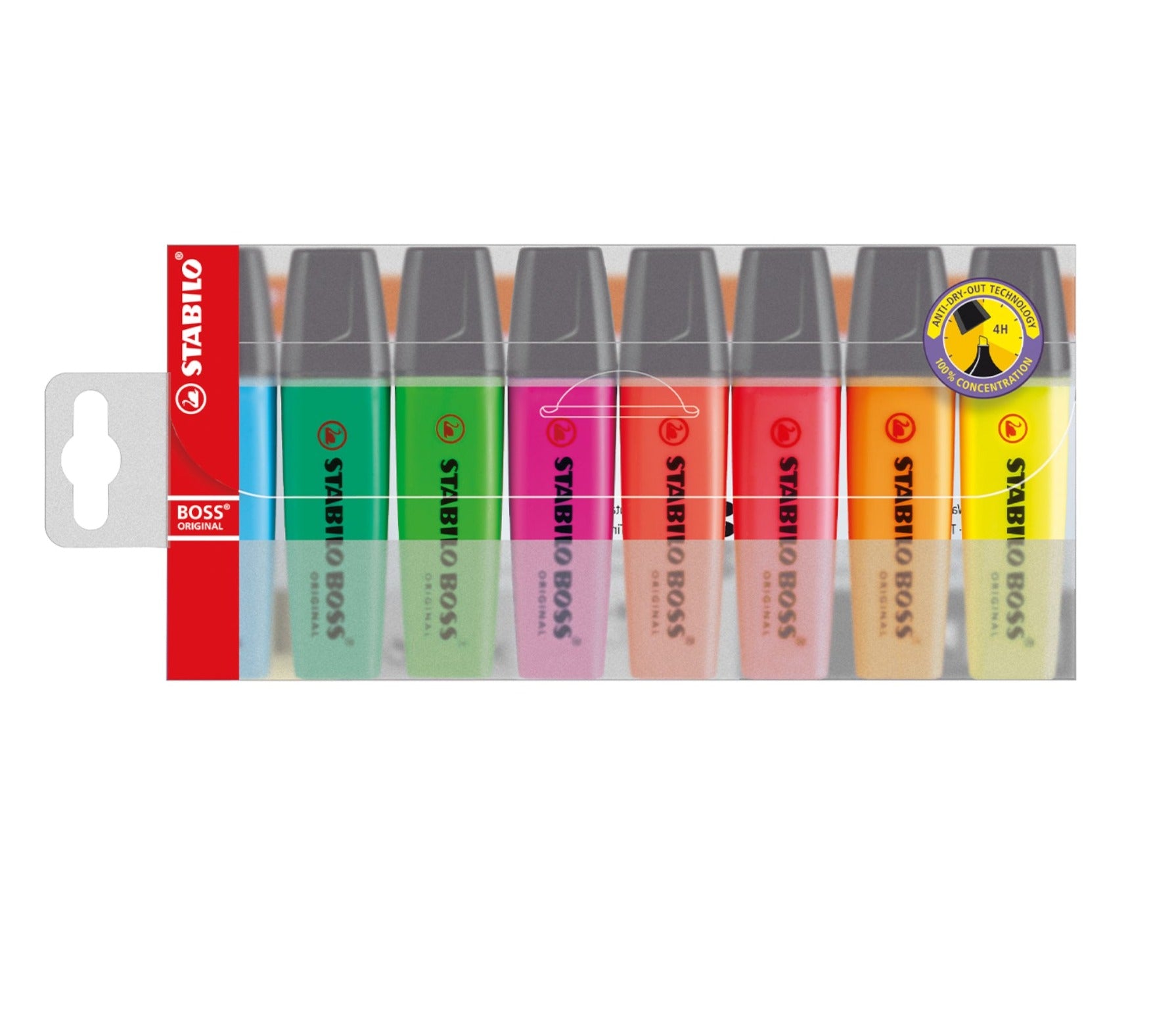 STABILO BOSS Original Highlighter Pen and Text Marker- Set of 8 - Schwan-STABILO -Most colourful Stationery Shop