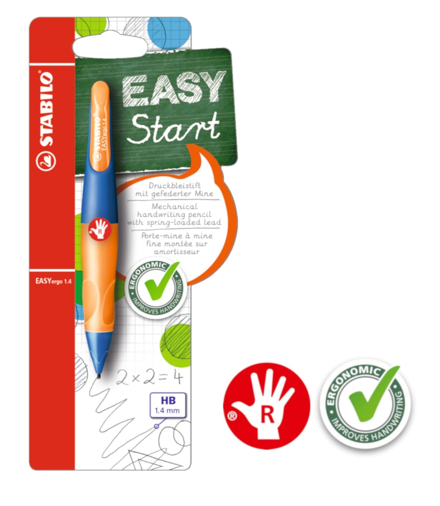 STABILO EASYergo 1.4mm Ergonomic Mechanical Pencil (Right/Left-Hander) Thumbnail