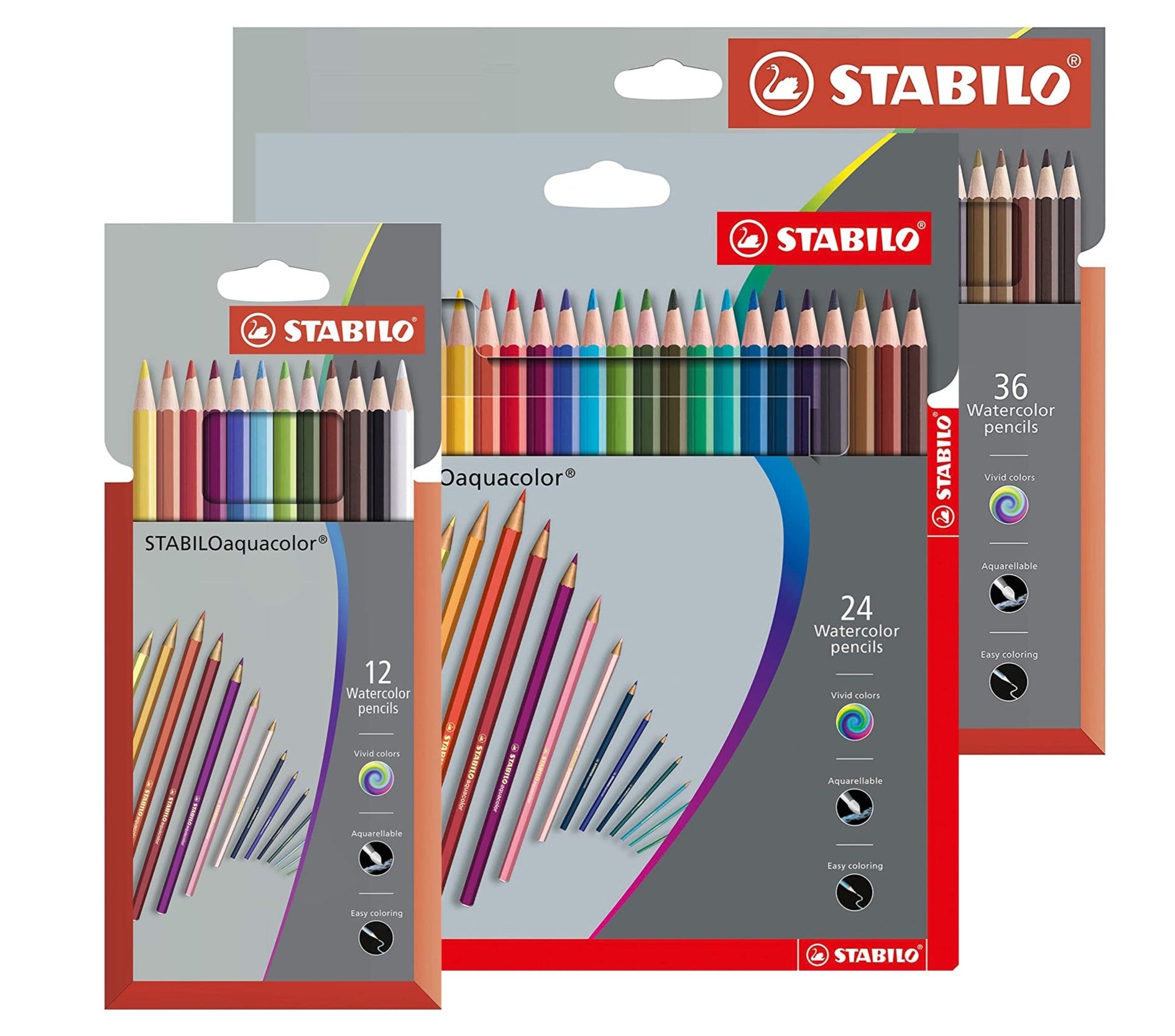STABILO Aquacolor Colouring Pencil cardboard wallet of 12/24/36 - Schwan-STABILO -Most colourful Stationery Shop