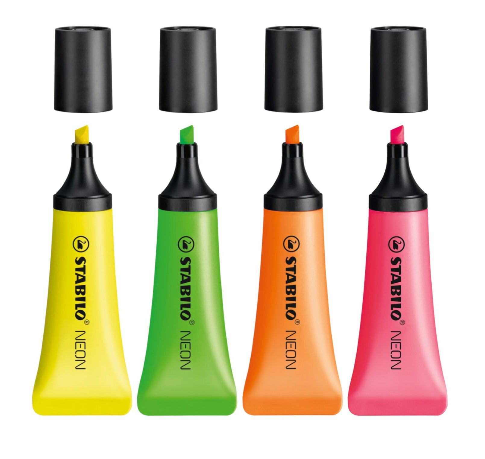STABILO NEON Highlighters - Set of 4 colours - Schwan-STABILO -Most colourful Stationery Shop