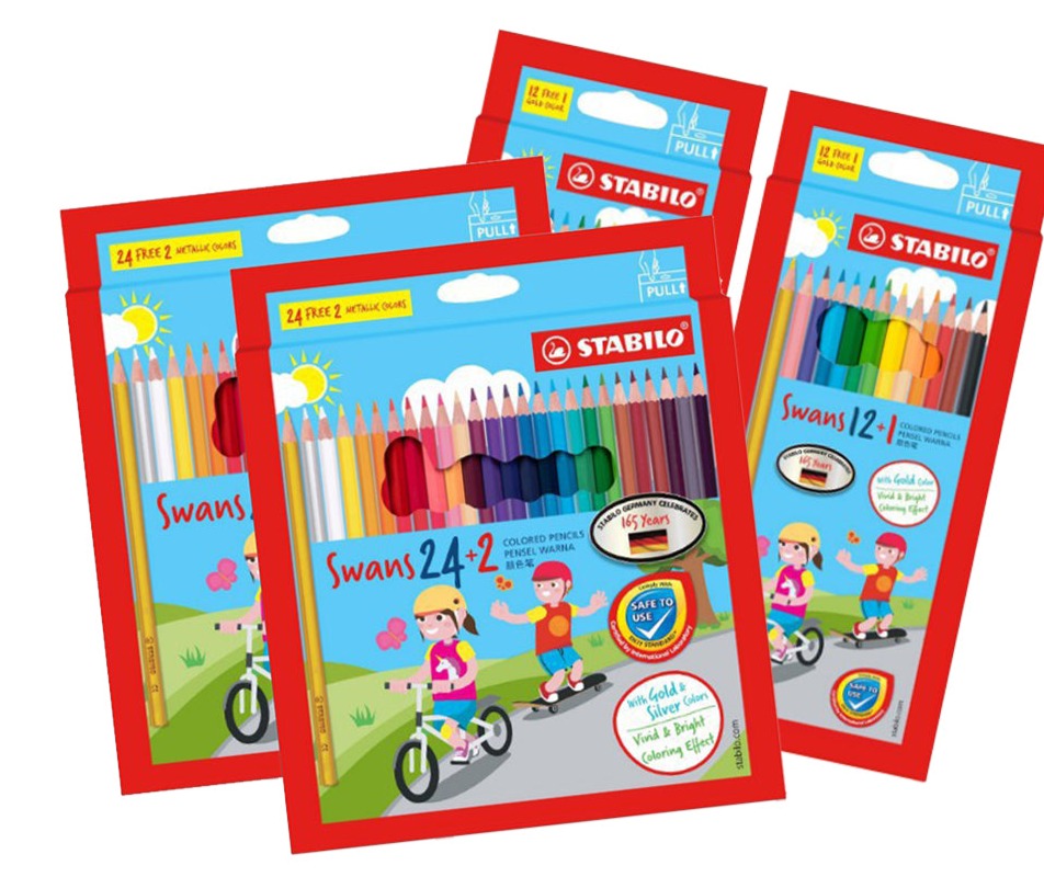 STABILO Swans [Twin Pack] Colored Pencils 13/26 Colours